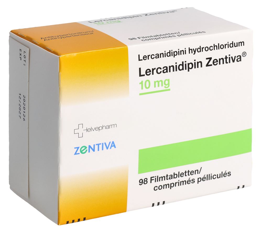 LERCANIDIPIN Zentiva cpr pell 10 mg 98 pce