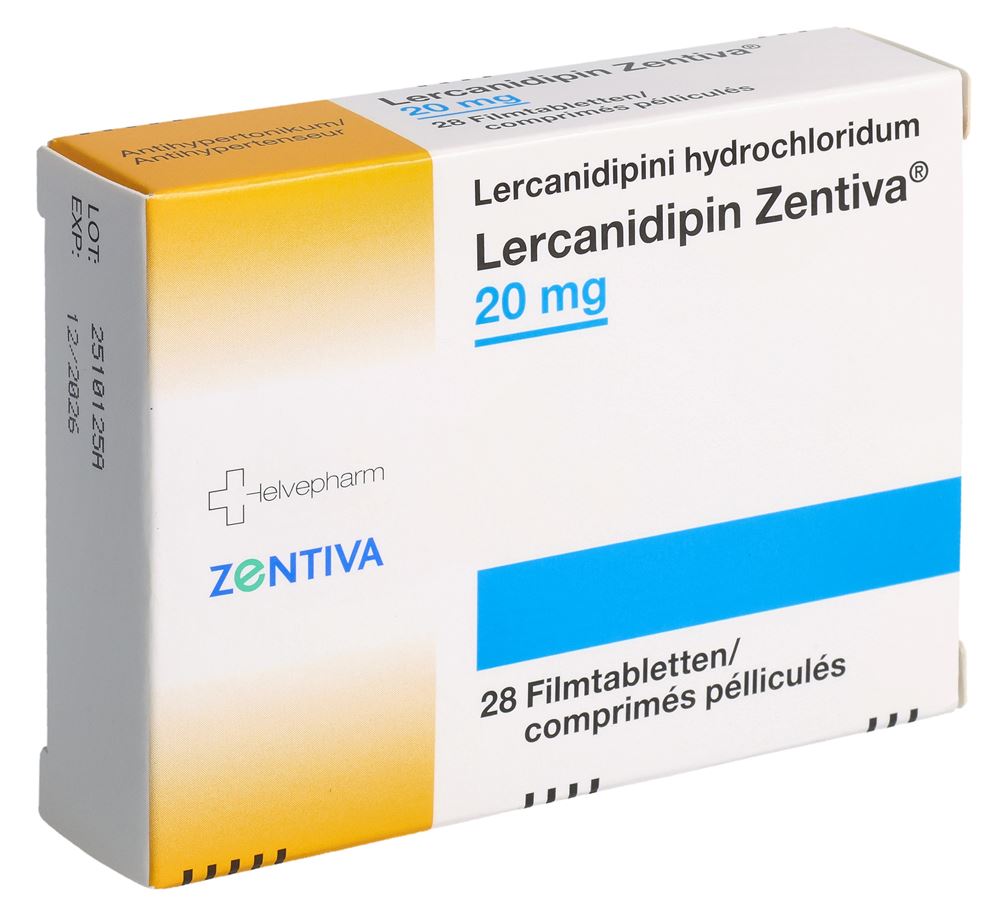 LERCANIDIPIN Zentiva cpr pell 20 mg 28 pce