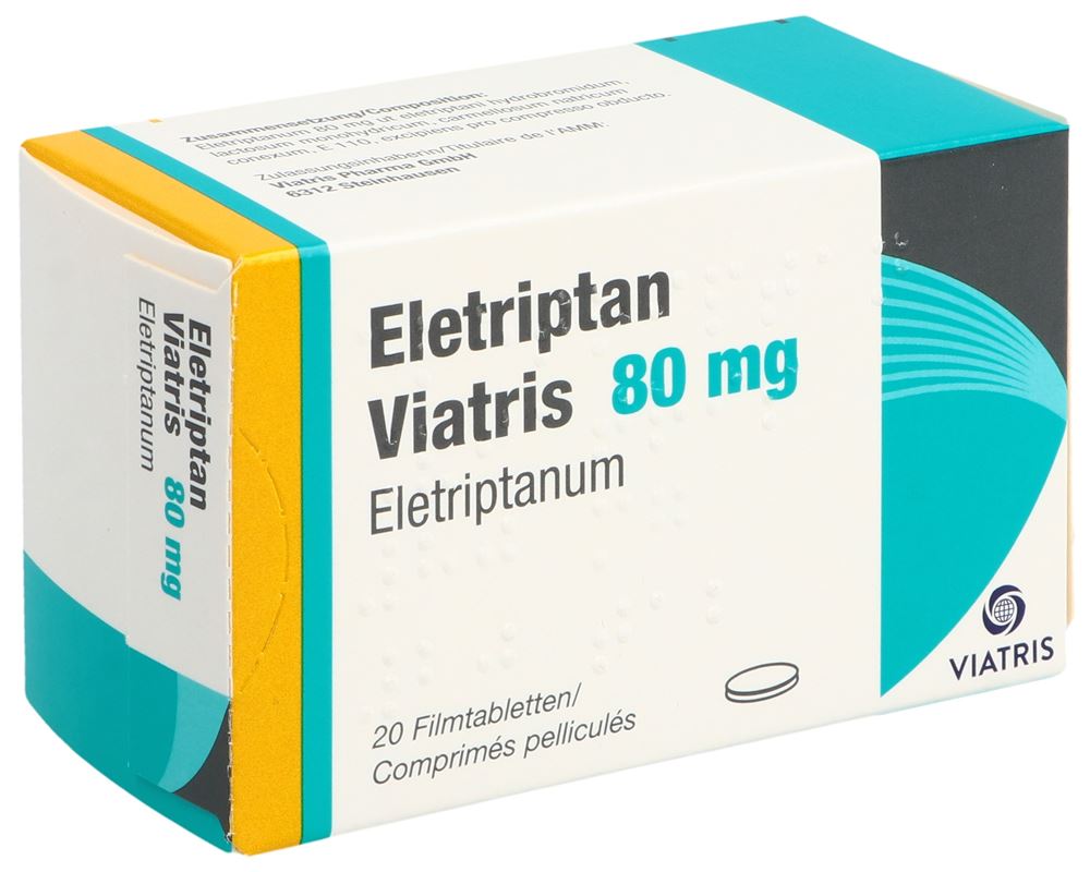 ELETRIPTAN Viatris cpr pell 80 mg 20 pce