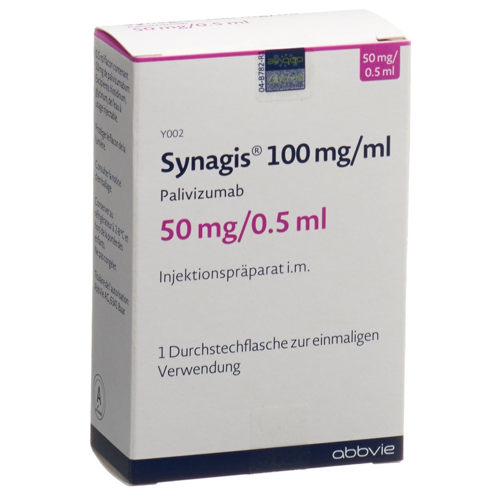 Synagis 50 mg/0.5 ml, Injektionslösung