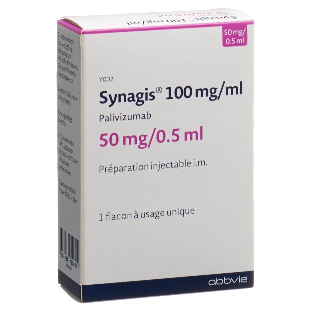 Synagis 50 mg/0.5 ml, Injektionslösung