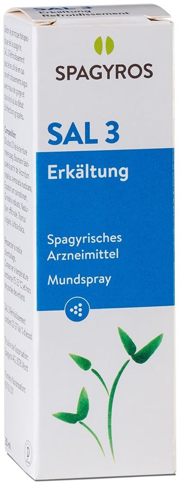 SPAGYROS SAL 3 refroidissements spr buc 30 ml