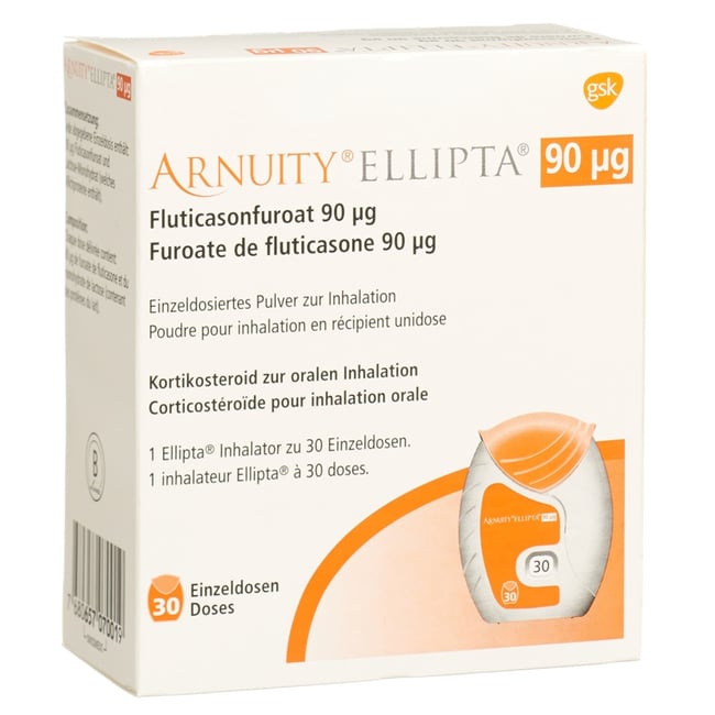 Arnuity Ellipta 90 mcg, Einzeldosiertes Pulver zur Inhalation