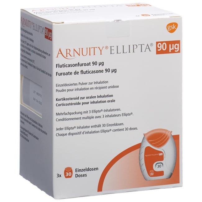Arnuity Ellipta 90 mcg, Einzeldosiertes Pulver zur Inhalation