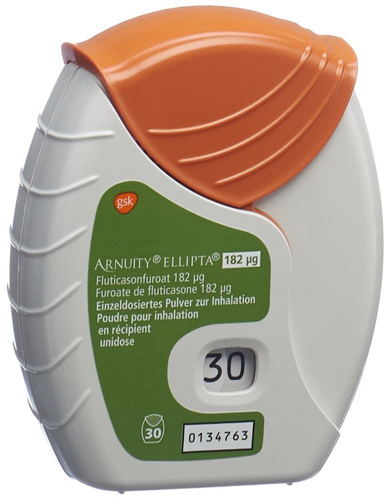 Arnuity Ellipta 182 mcg, Einzeldosiertes Pulver zur Inhalation
