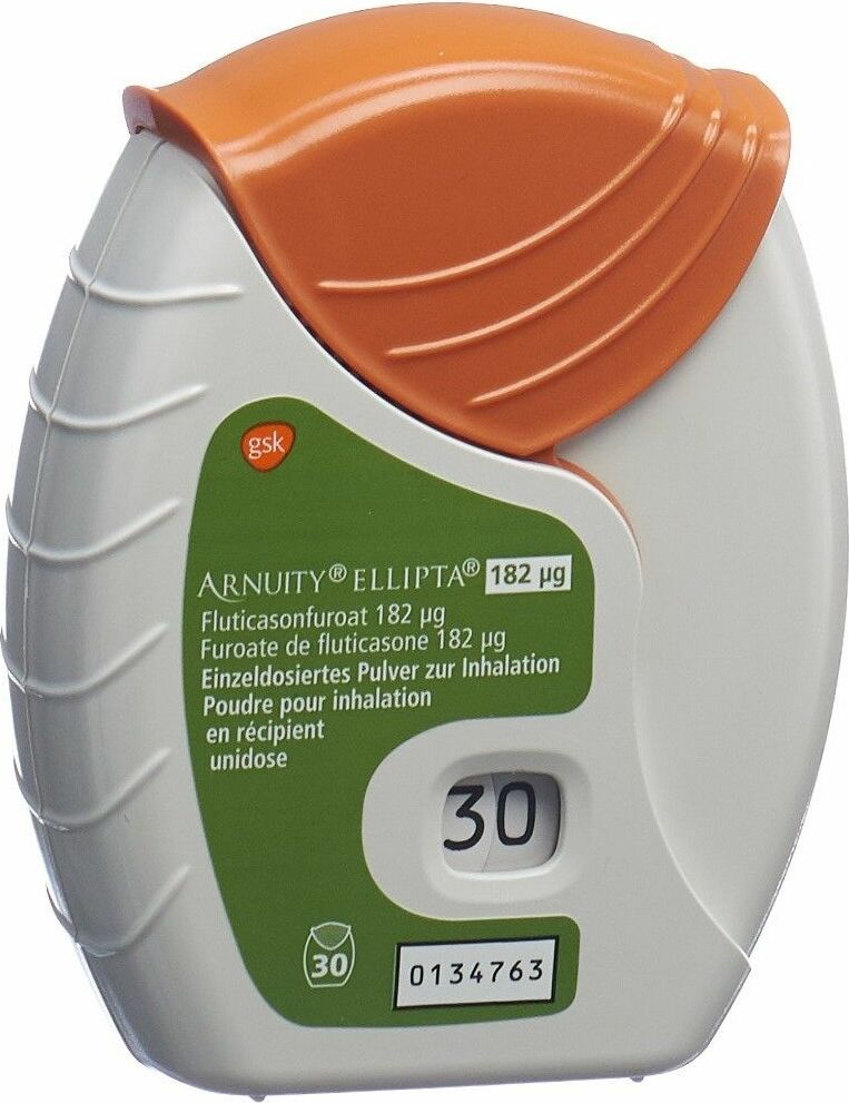 Arnuity Ellipta 182 mcg, Einzeldosiertes Pulver zur Inhalation