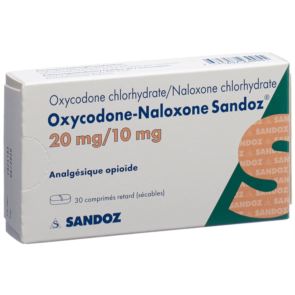 Oxycodon-Naloxon Sandoz 20 mg/10 mg, Retardtabletten
