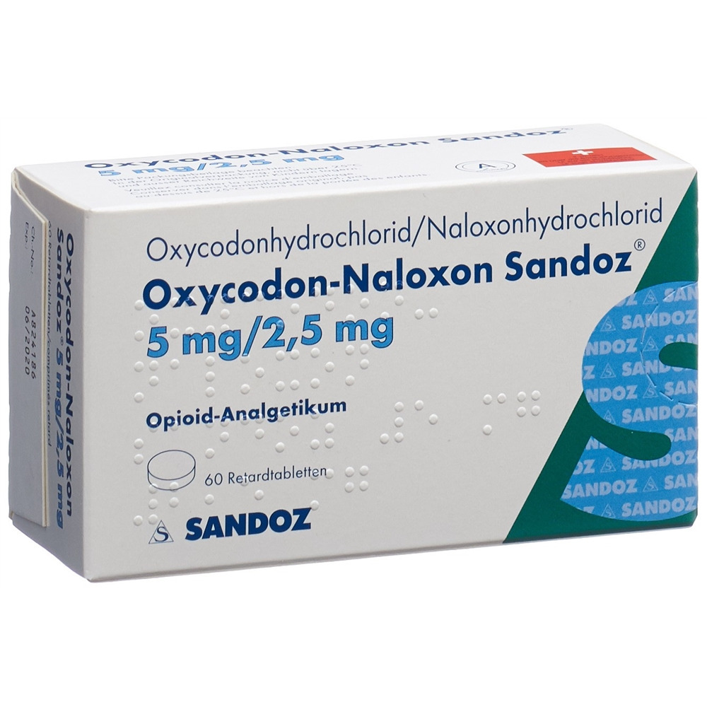 Oxycodon-Naloxon Sandoz 5 mg/2.5 mg, Retardtabletten