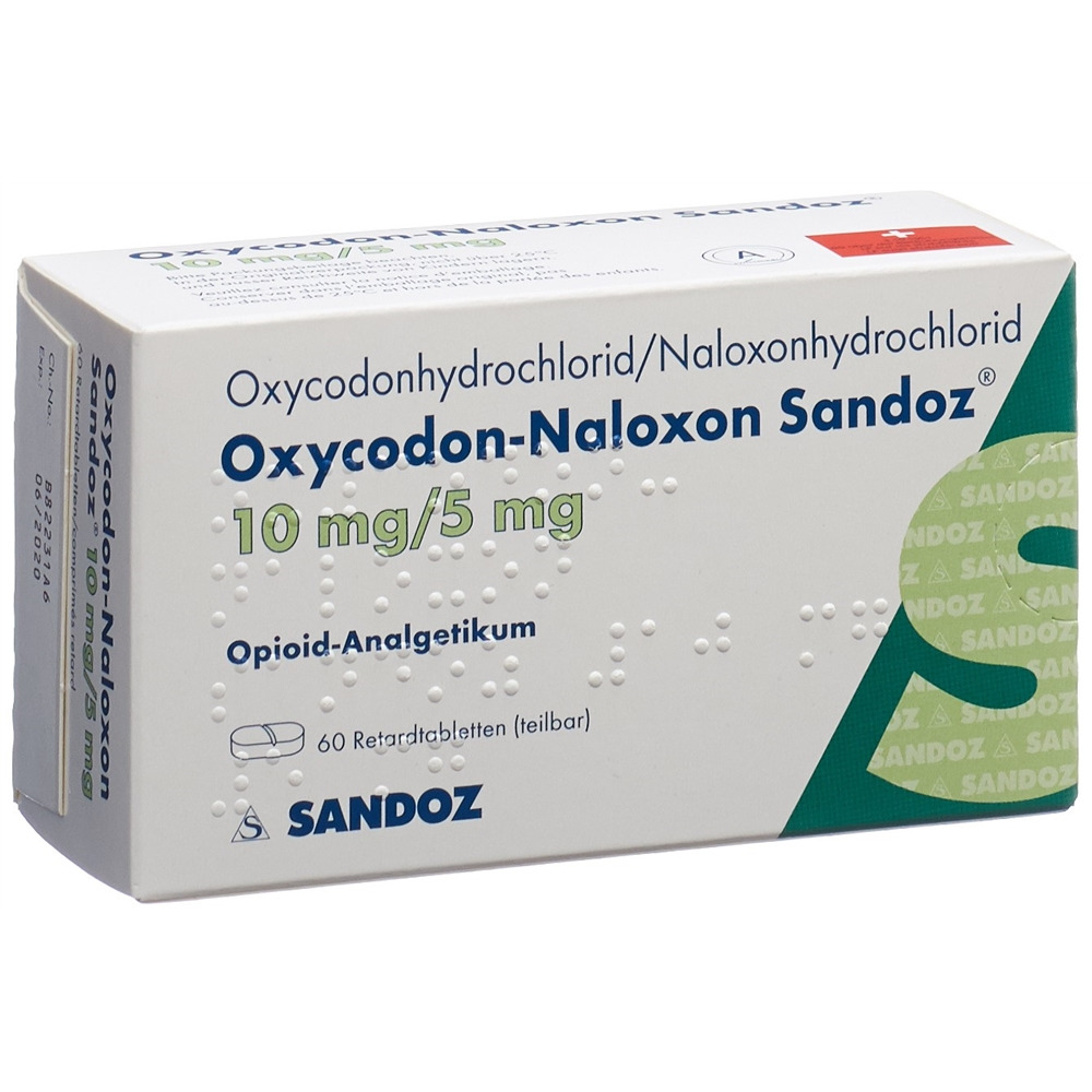 Oxycodon-Naloxon Sandoz 10 mg/5 mg, Retardtabletten