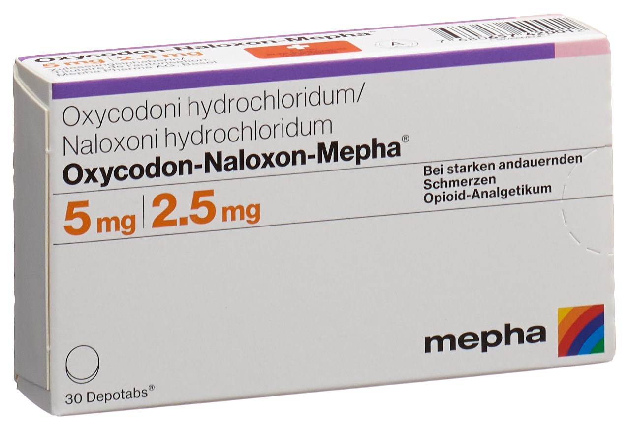 Oxycodon-Naloxon-Mepha 5 mg/2.5 mg, Retardtabletten
