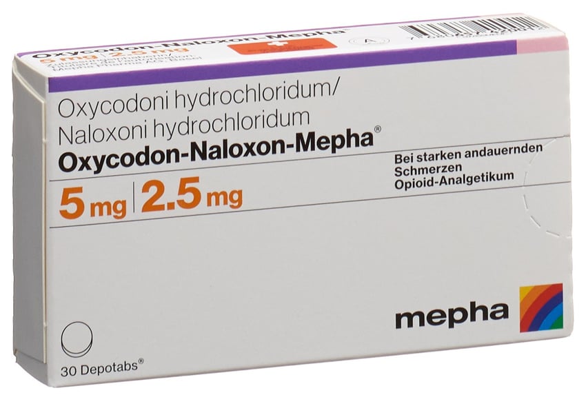 OXYCODON-NALOXON Mepha cpr ret 5mg/2.5mg 60 pce