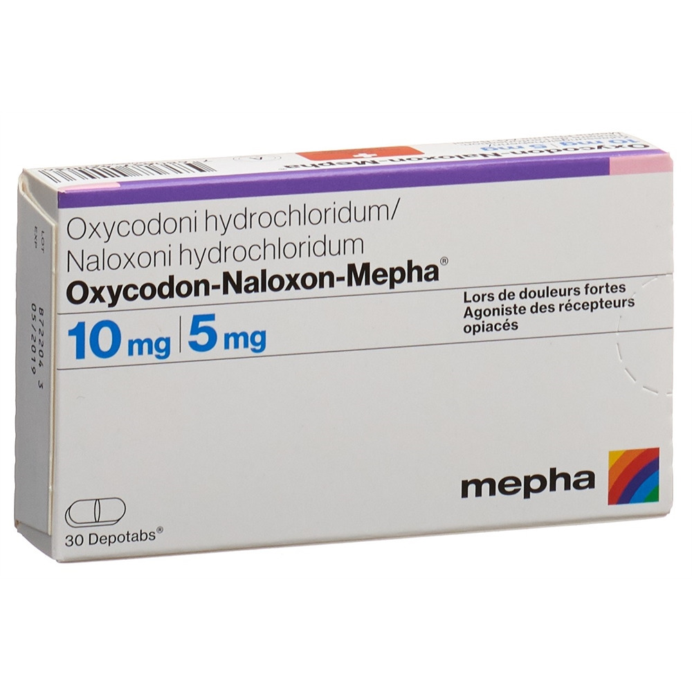 OXYCODON-NALOXON Mepha cpr ret 10mg/5mg 30 pce