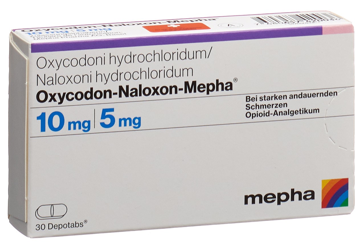 OXYCODON-NALOXON Mepha cpr ret 10mg/5mg 60 pce