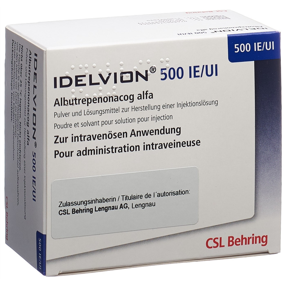 IDELVION 500 UI pdr et solv p sol inj