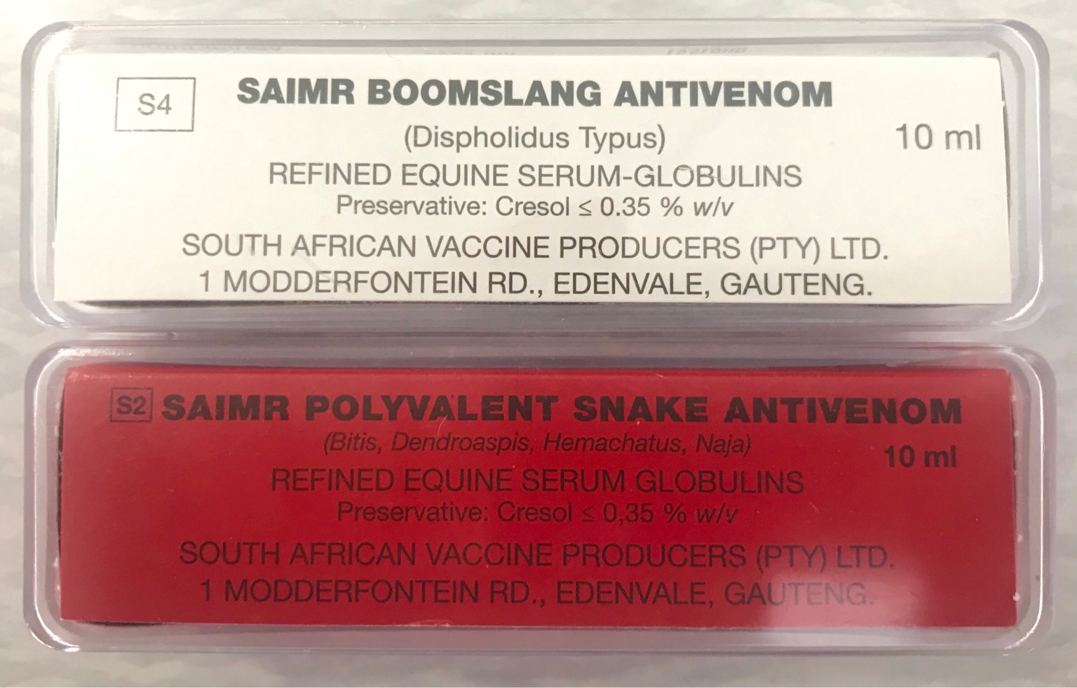 SAIMR Boomslang Antivenom