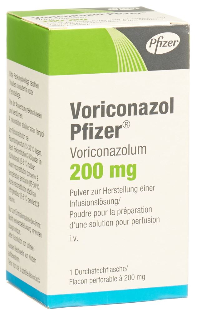 Voriconazol Pfizer 200 mg, Pulver für ein Konzentrat zur Herstellung einer Infusionslösung