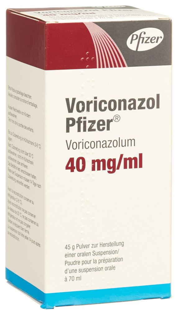 VORICONAZOL Pfizer pdr 40 mg/ml fl 70 ml