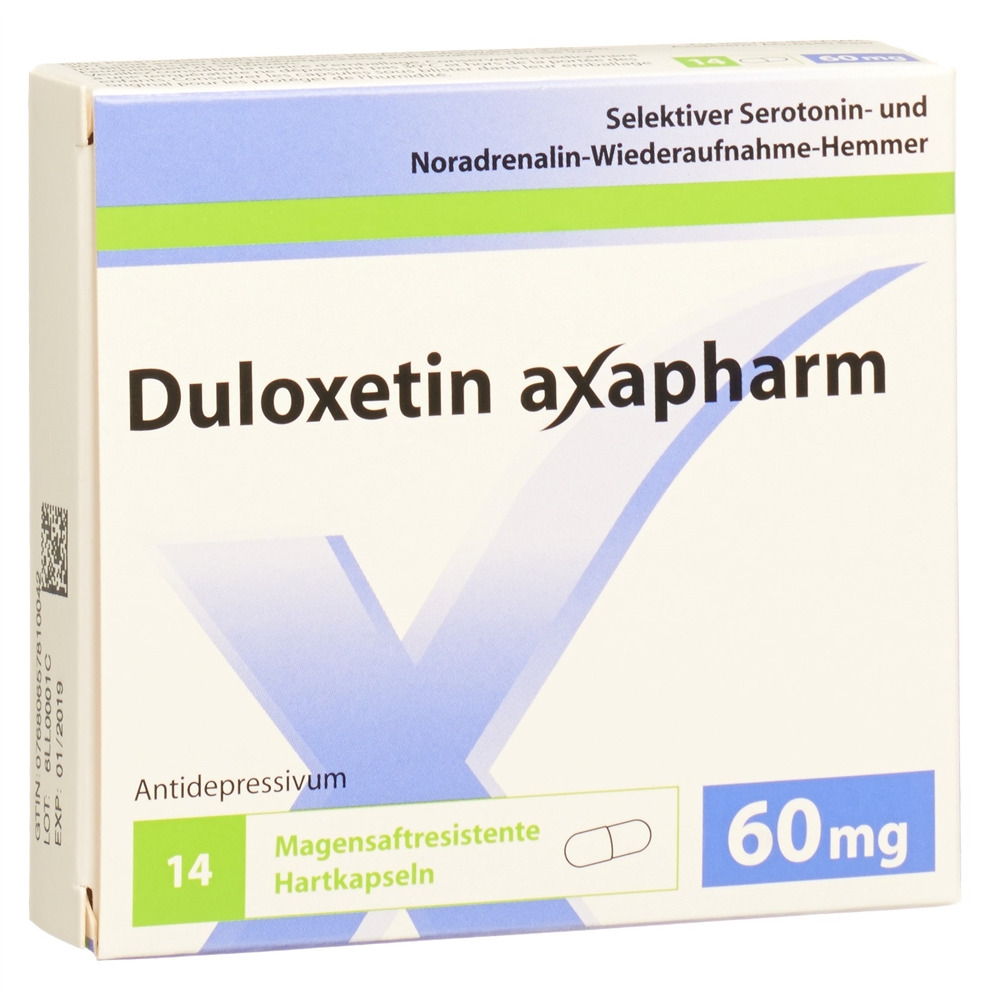 Duloxetin Axapharm 60 mg, magensaftresistente Hartkapseln