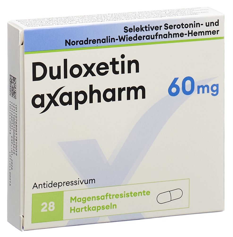 DULOXETINE axapharm caps 60 mg 28 pce