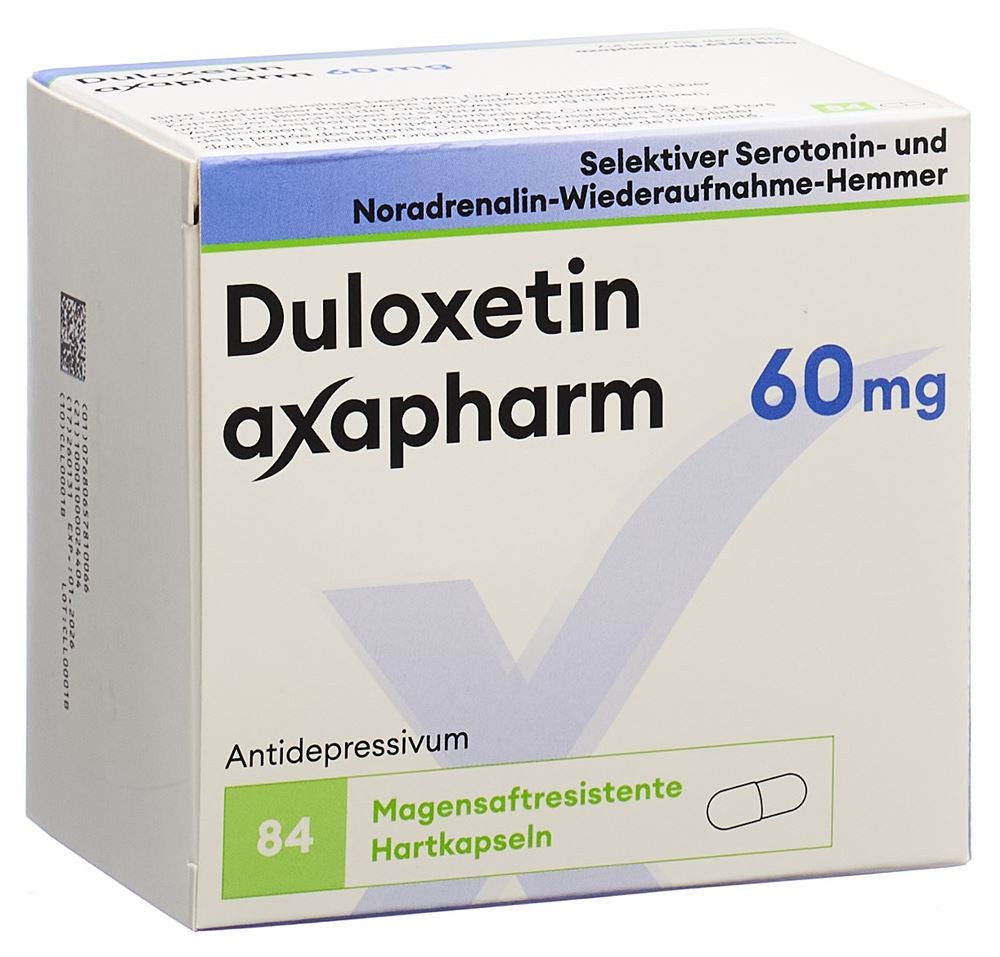 Duloxetin Axapharm 60 mg, magensaftresistente Hartkapseln