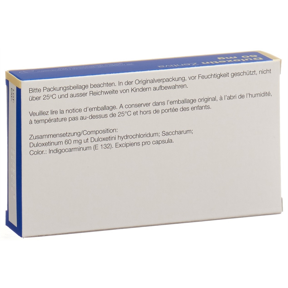 DULOXETIN Zentiva caps 60 mg 28 pce