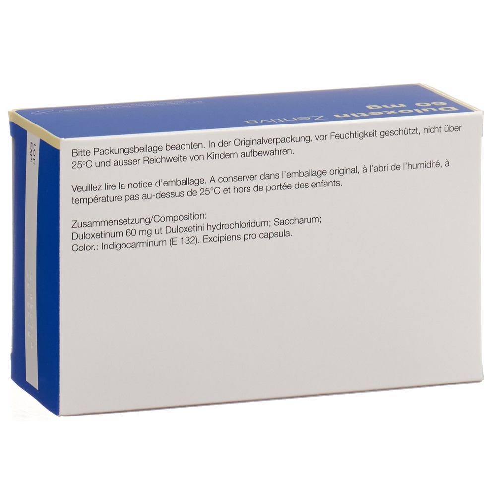 Duloxetin Zentiva 60 mg, magensaftresistente Hartkapseln