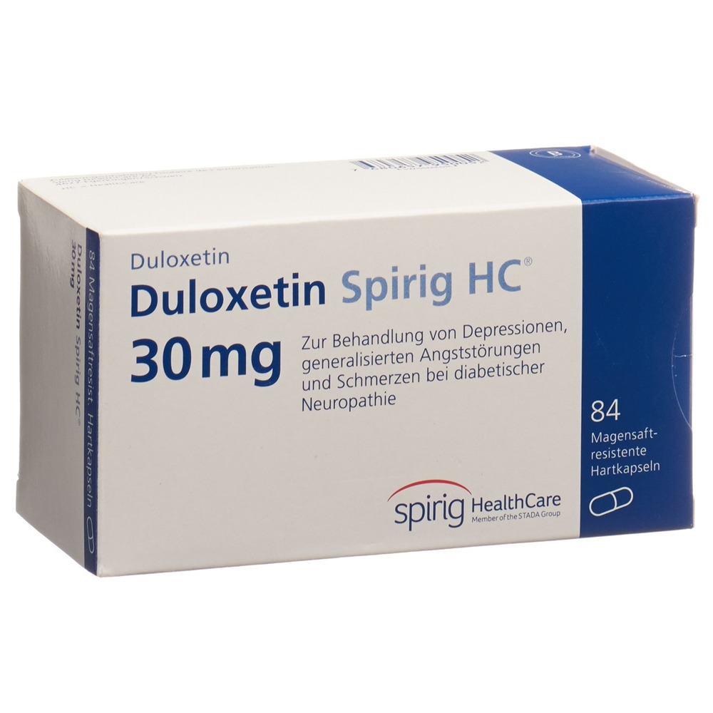 Duloxetin Spirig HC 30 mg, magensaftresistente Hartkapseln
