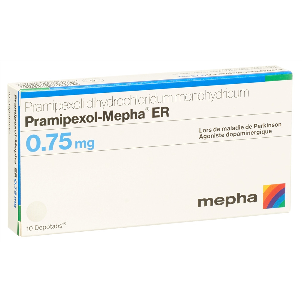 PRAMIPEXOL Mepha ER depotabs 0.75 mg 10 pce