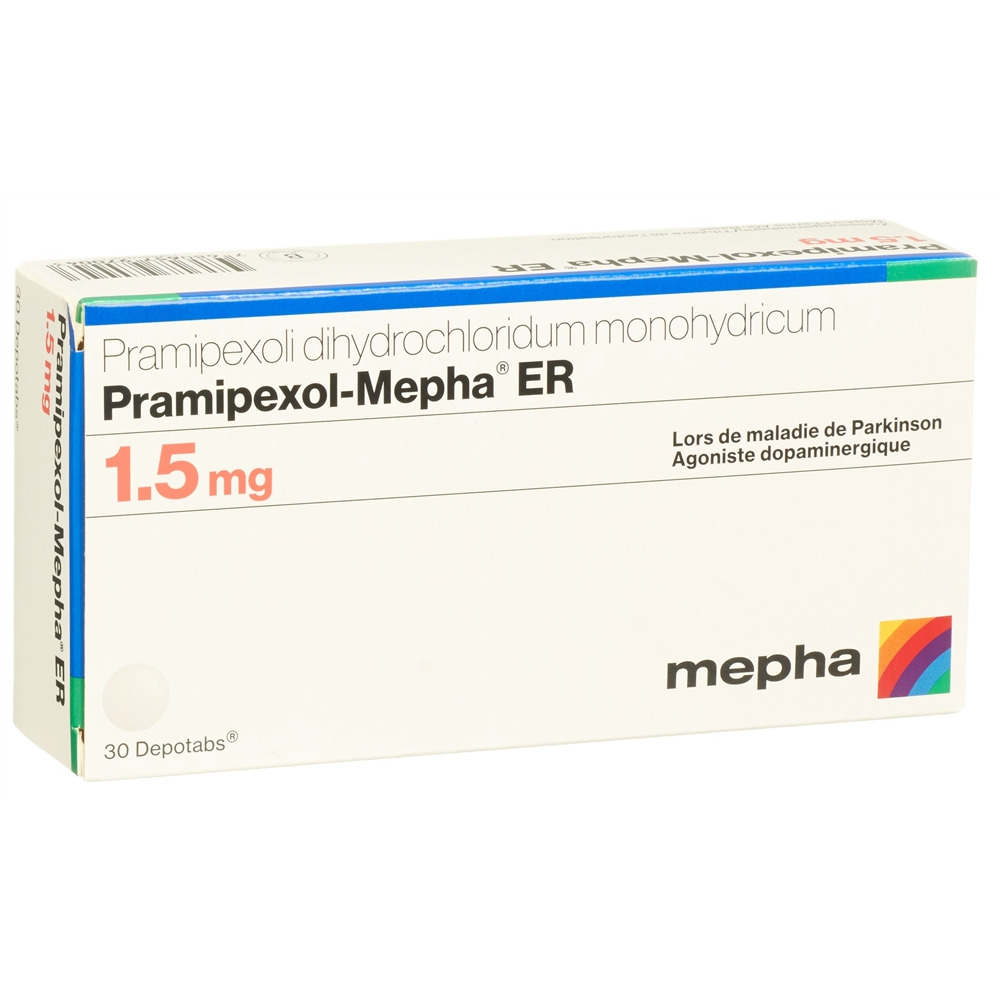 Pramipexol-Mepha ER 1.5 mg, Depotabs
