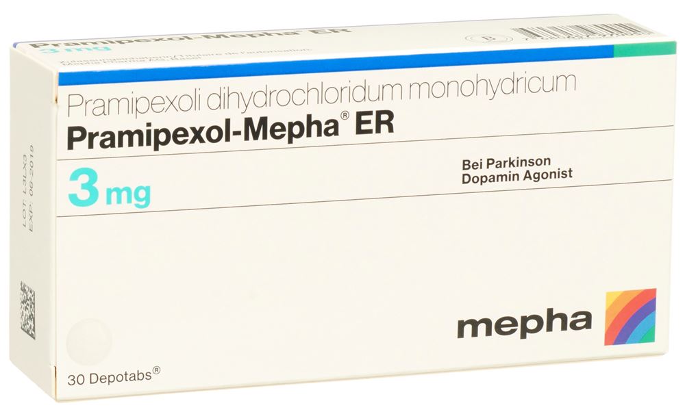 PRAMIPEXOL Mepha ER depotabs 3 mg 30 pce