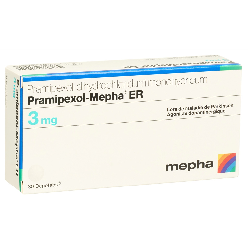 PRAMIPEXOL Mepha ER depotabs 3 mg 30 pce