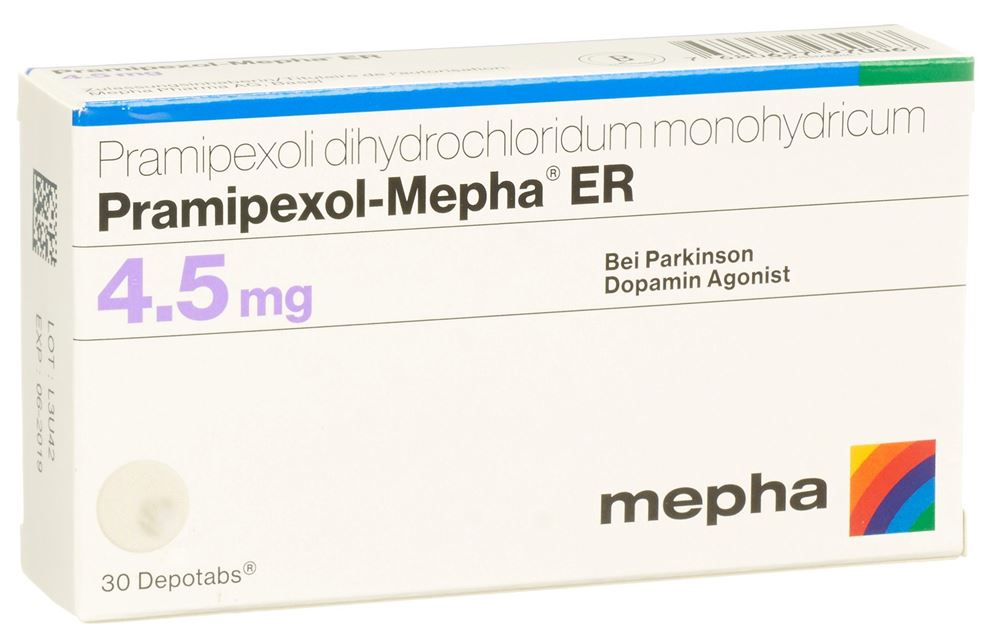 PRAMIPEXOL Mepha ER depotabs 4.5 mg 30 pce