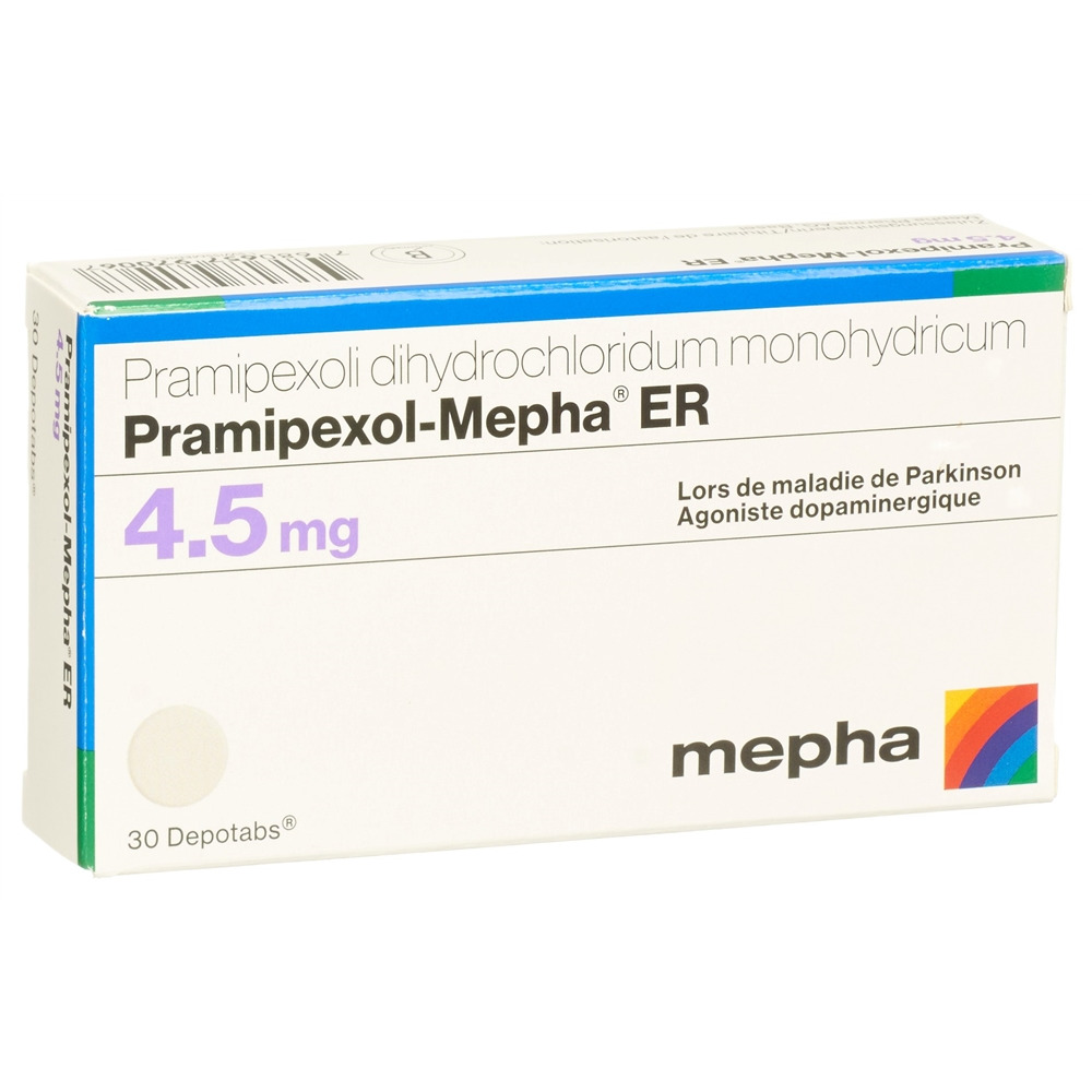 PRAMIPEXOL Mepha ER depotabs 4.5 mg 30 pce