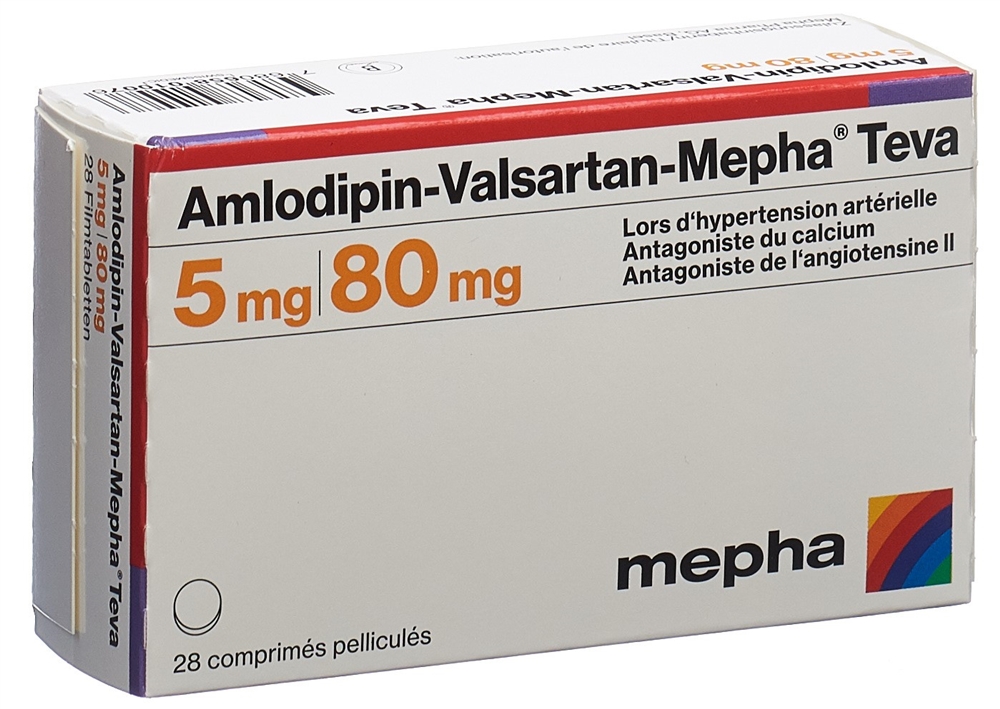 AMLODIPIN VALSARTAN Mepha Teva 5/80mg 28 pce