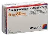 AMLODIPIN VALSARTAN Mepha Teva 5/80mg 98 pce