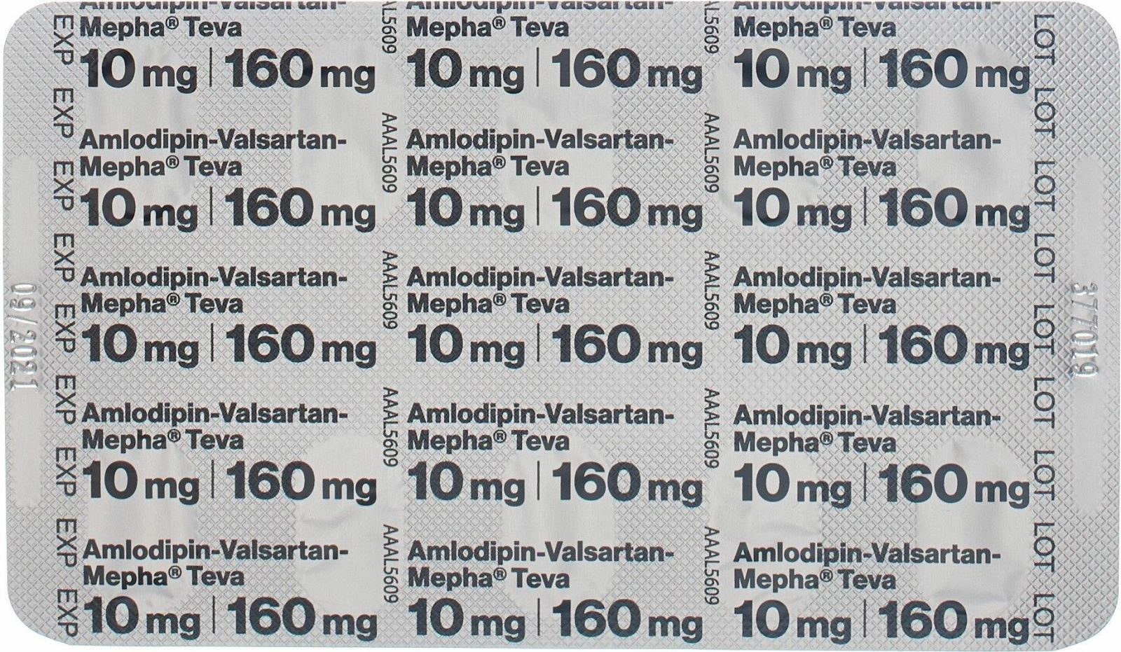 AMLODIPIN VALSARTAN Mepha Teva 5/160mg 98 pce
