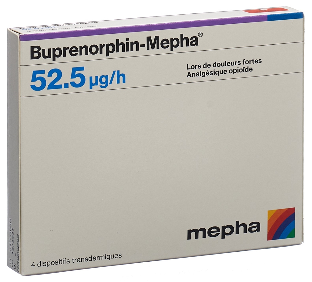 Buprenorphin-Mepha 52.5 ug/h, Transdermale Pflaster