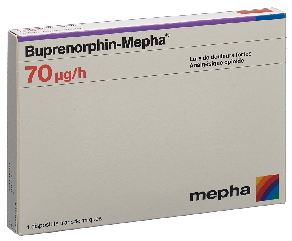 BUPRENORPHIN Mepha TTS 70 mcg/h sach 4 pce