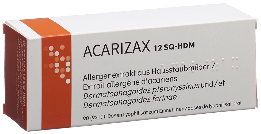 Acarizax, Lyophilisat zur sublingualen Anwendung