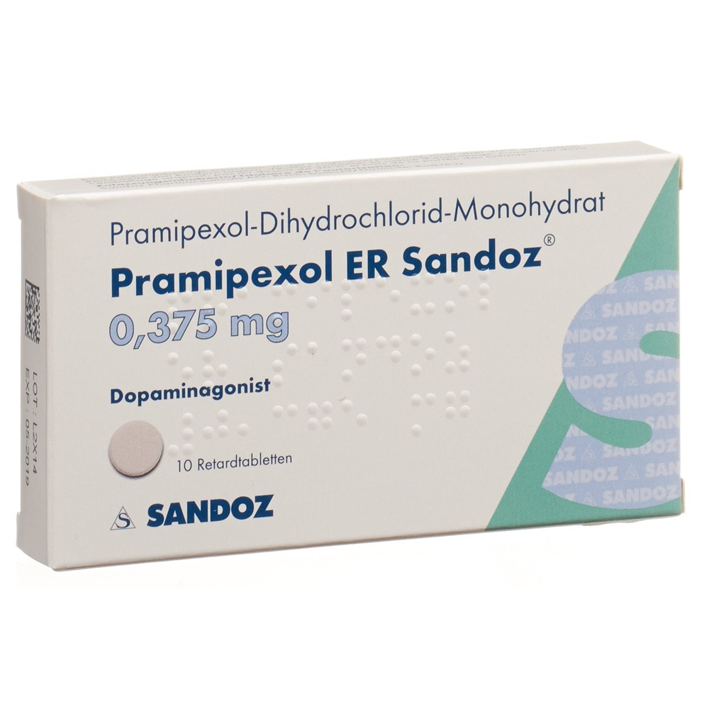 Pramipexol ER Sandoz 0.375 mg, Retardtabletten