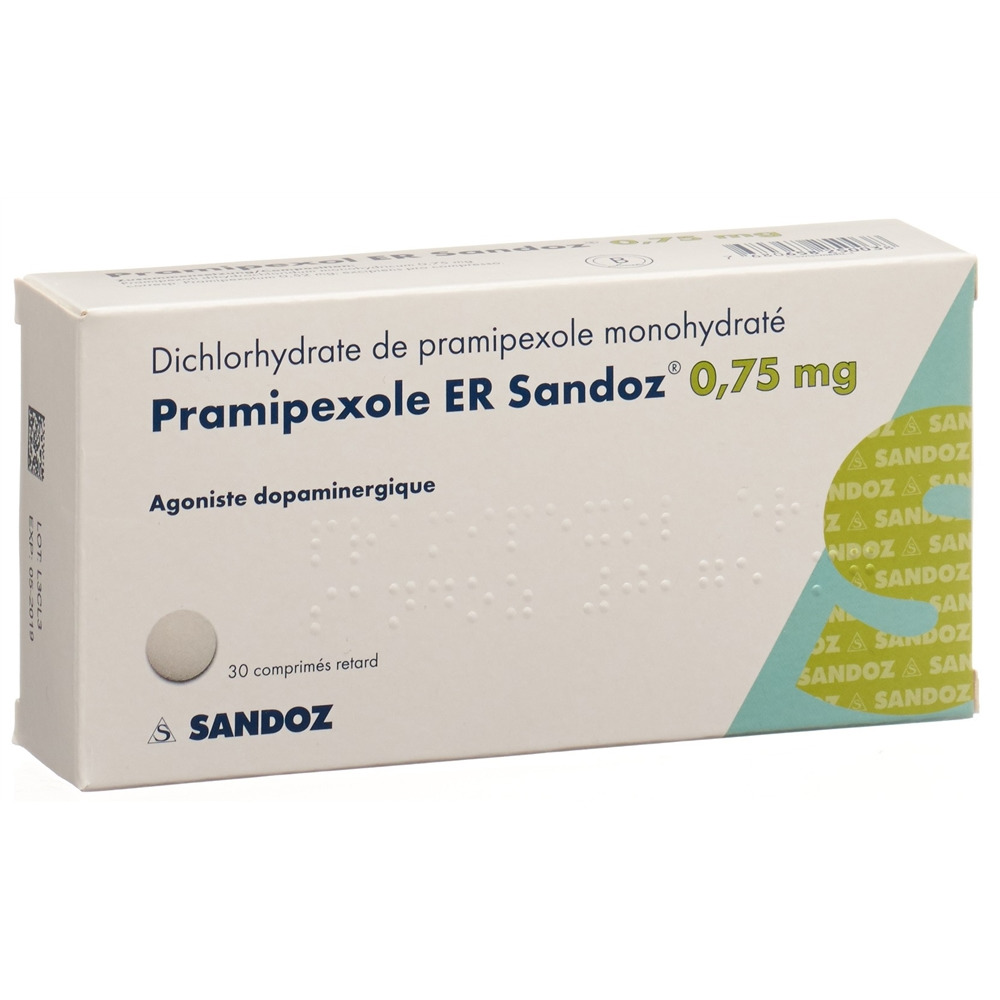 Pramipexol ER Sandoz 0.75 mg, Retardtabletten