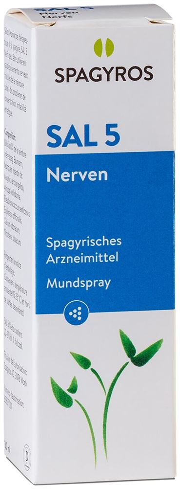 SPAGYROS SAL 5 nerfs spray buccal 30 ml