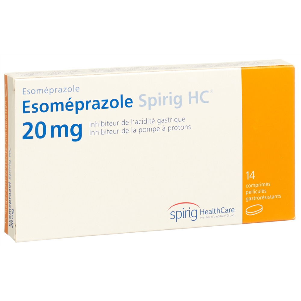 ESOMEPRAZOLE Spirig HC cpr pellic 20 mg 14 pce