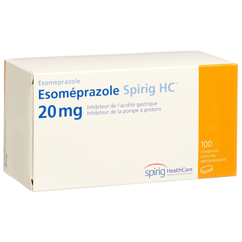 ESOMEPRAZOLE Spirig HC cpr pellic 20 mg 100 pce