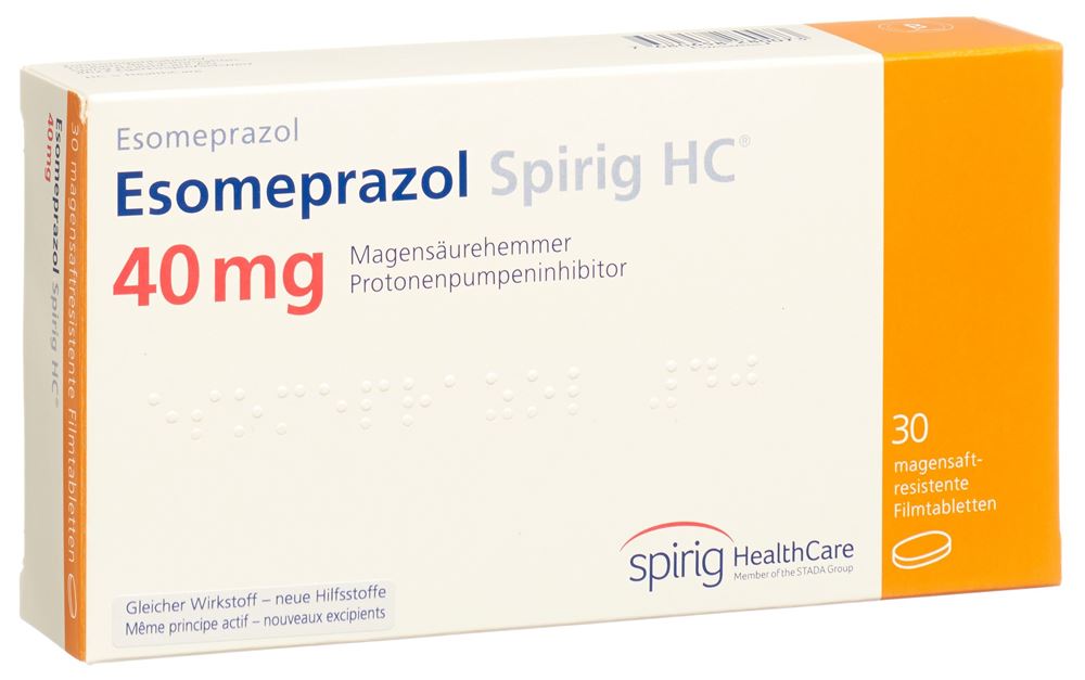 ESOMEPRAZOLE Spirig HC cpr pellic 40 mg 30 pce