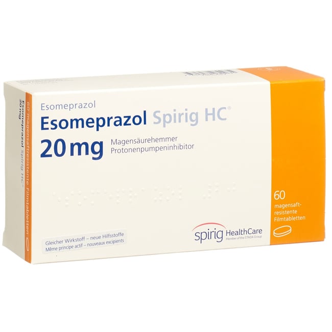 ESOMEPRAZOLE Spirig HC cpr 40 mg 60 pce