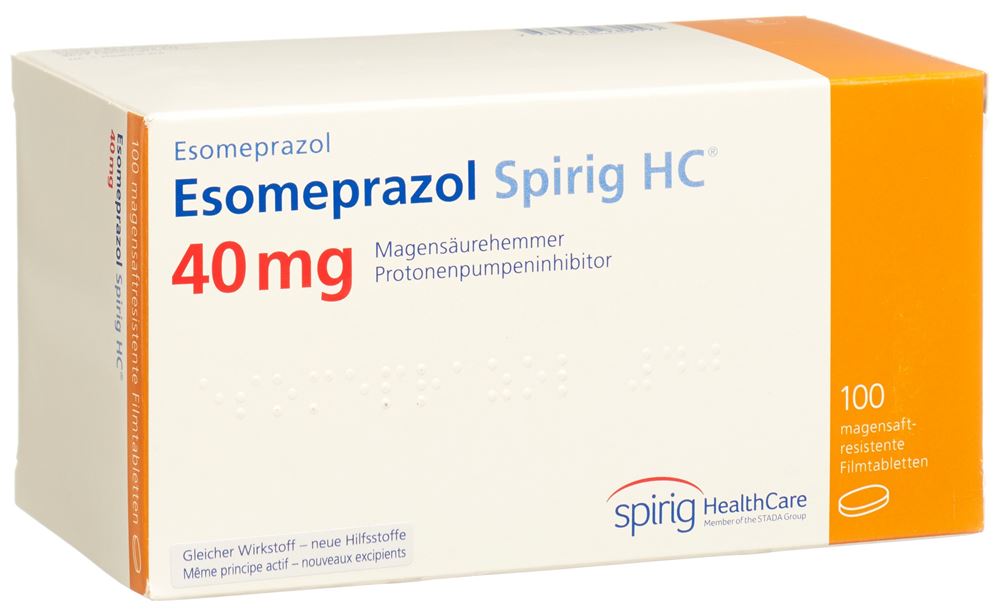 Esomeprazol Spirig HC 40 mg, magensaftresistente Tabletten