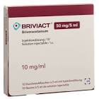 Briviact 50 mg/5 ml, solution injectable