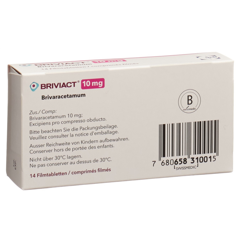 BRIVIACT cpr pell 10 mg 14 pce