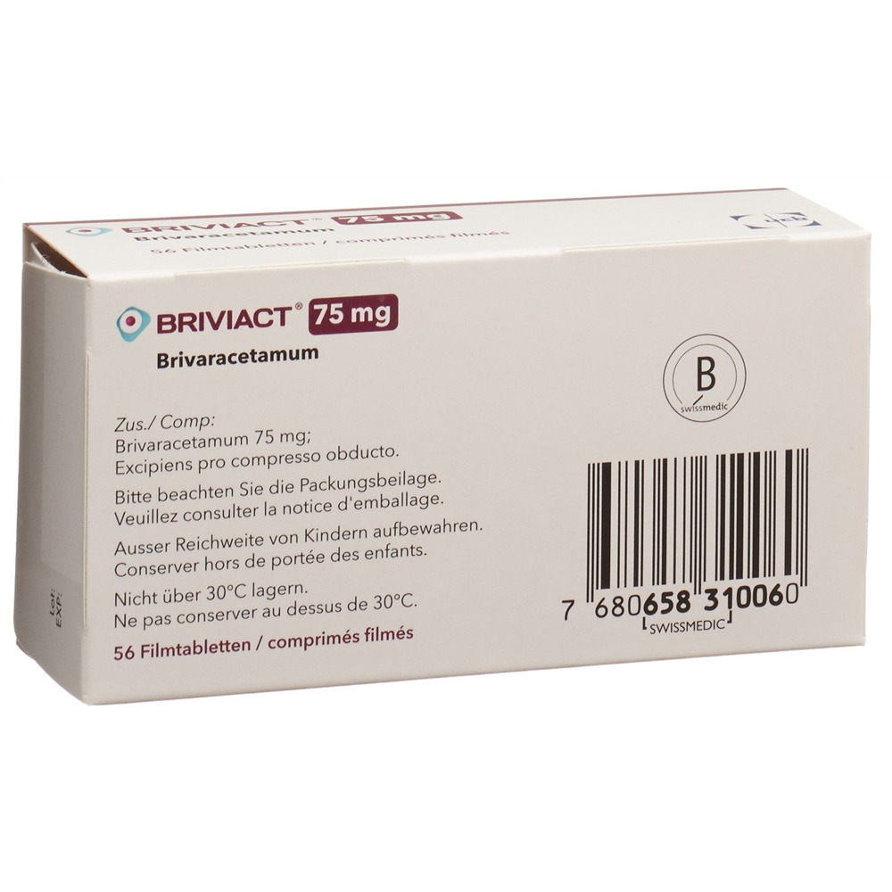 BRIVIACT cpr pell 75 mg 56 pce